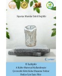 Gümüş Mumluk Şamdan 3 Adet Tealight Uyumlu Üçlü Büyük Erimiş Mum Model